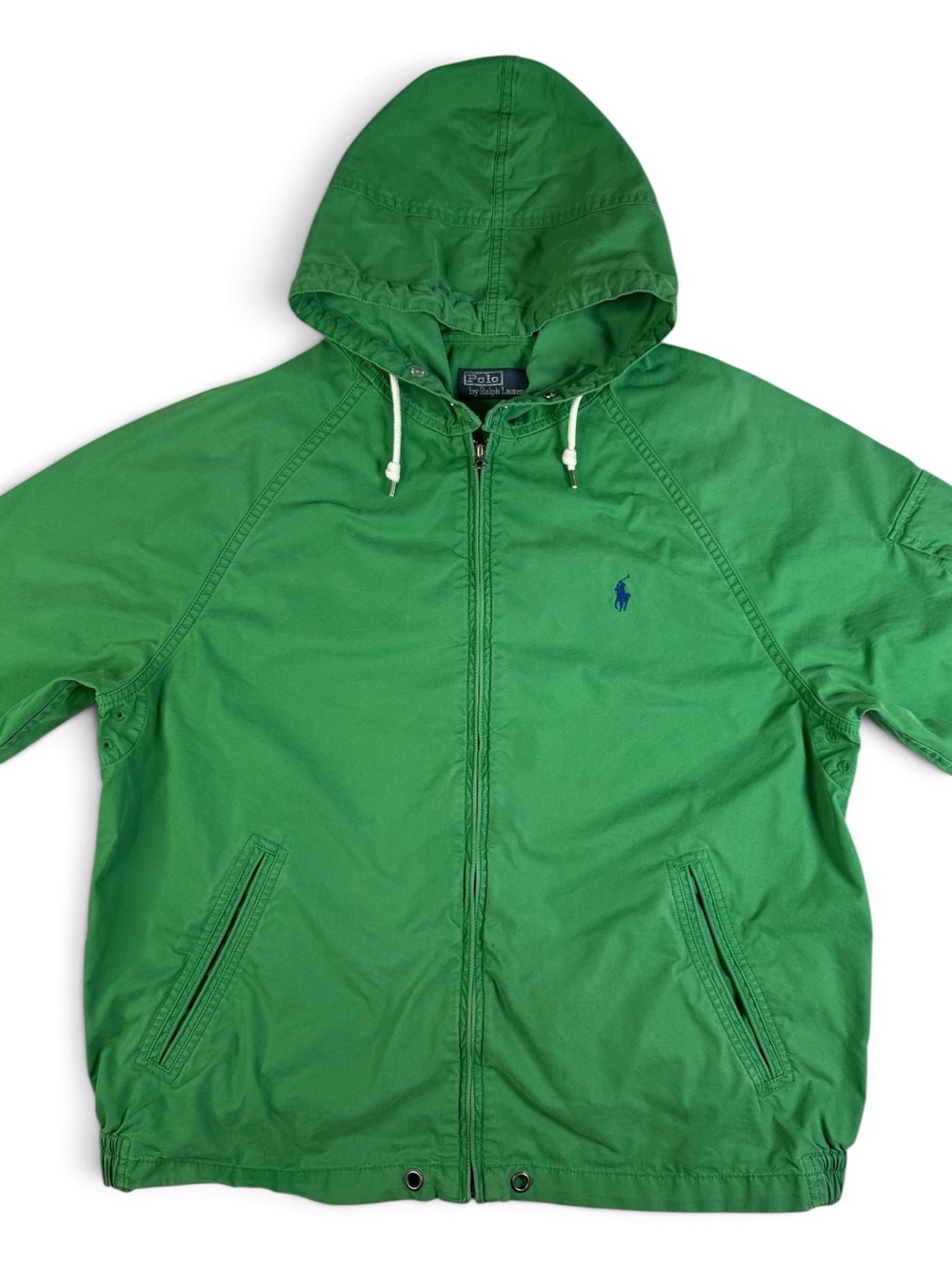 Polo Ralph Lauren Green Hooded Cotton Twill Jacket Men’s Large